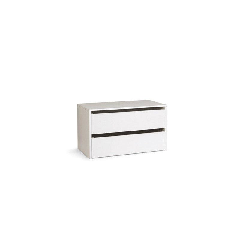 Commode en bois blanc pour intérieur H.50xL.86,5xP.45 cm