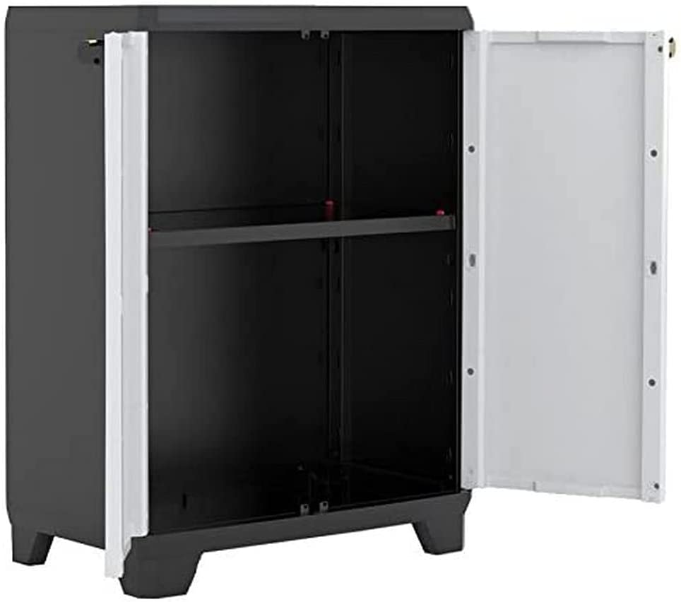 Armoire Linéaire Basse Ajustable 68 x 39 x 90h KIS Gris