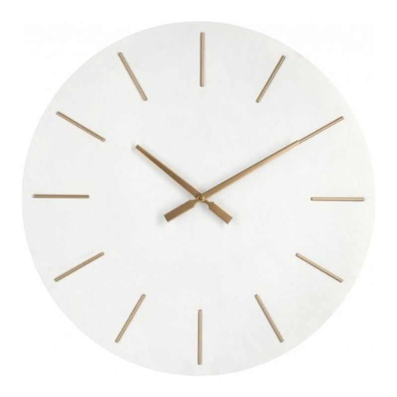 Horloge murale Timeline blanche Ø60 cm