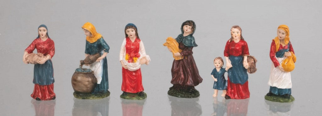 Bergère ou lavandière 10cm assortis