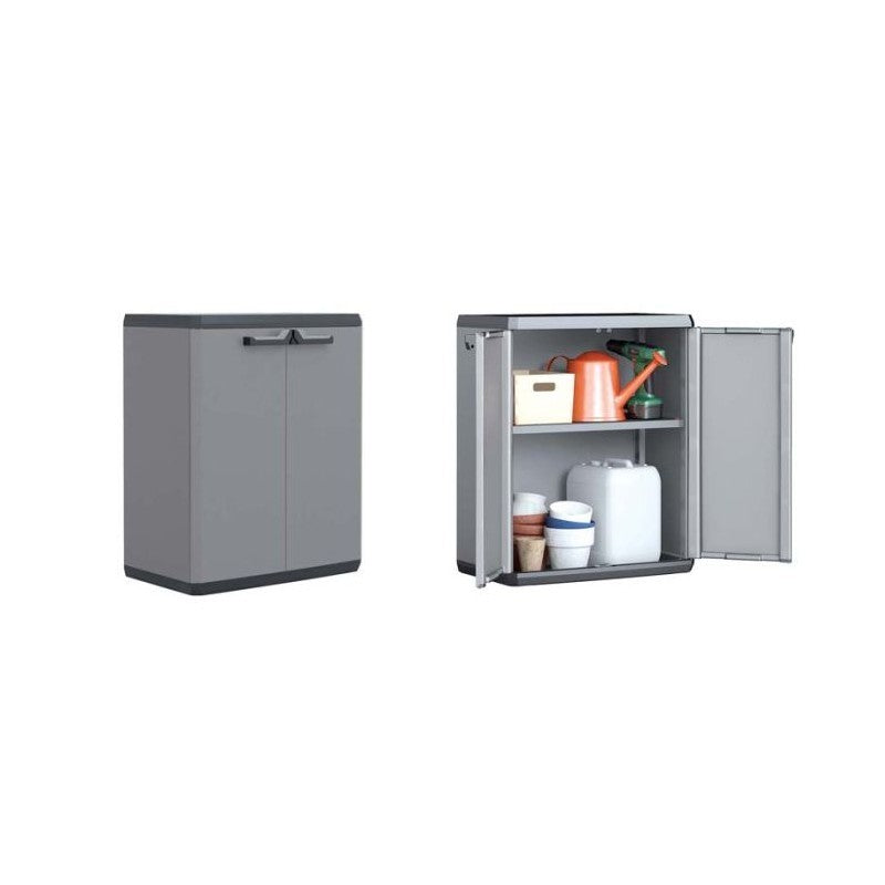 Keter Più armoire inférieure avec 1 étagère réglable 68x39x83 h cm