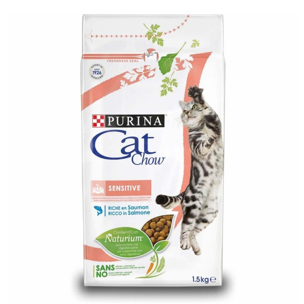 Cat Chow Adulte Sensible Croquettes Purina 1,5kg