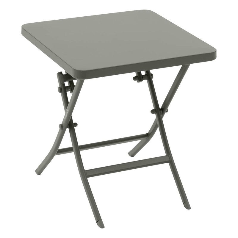 Table basse carrée en acier Greensboro laurier vert 40x40 cm