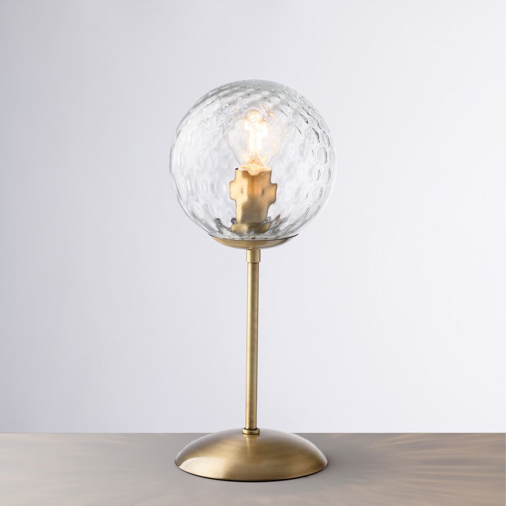 Lampe de table en fer bronzé brossé 1 lumière H.32 - Ø13