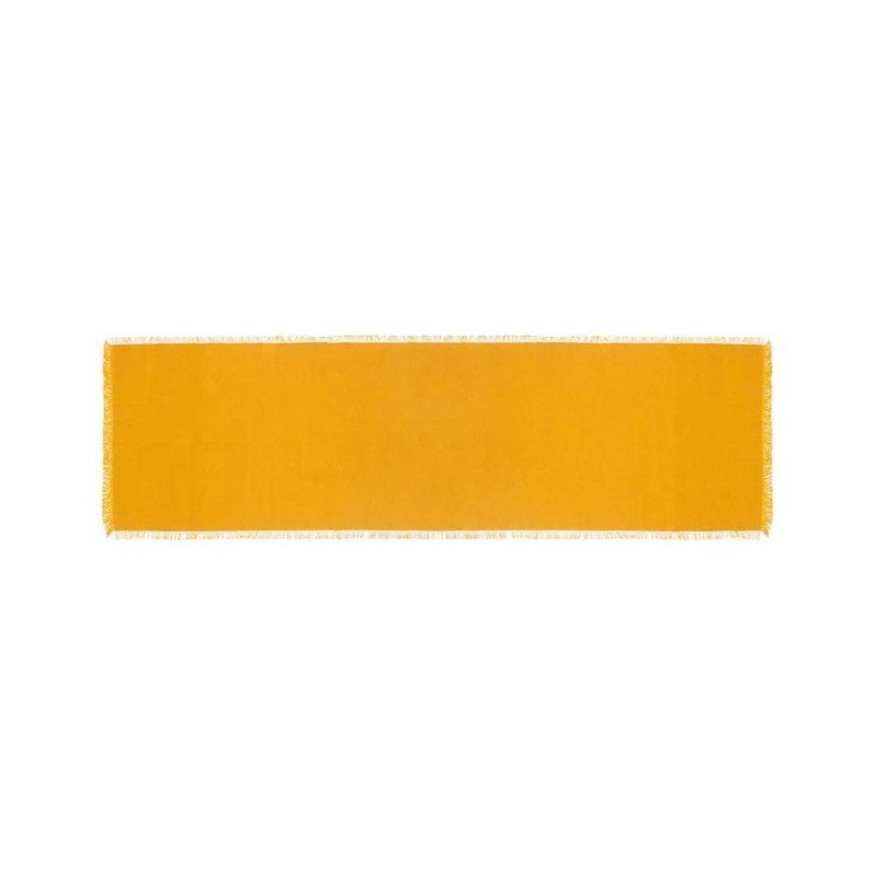 Tapis de chemin Maha jaune 38x140 cm