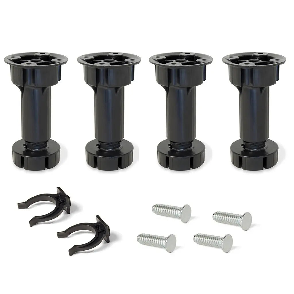 Kit pieds réglables pour meuble Bone H120 mm noir