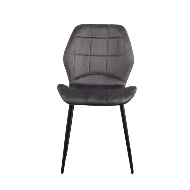 Chaise rembourrée en velours 49 x 56 x 86 cm