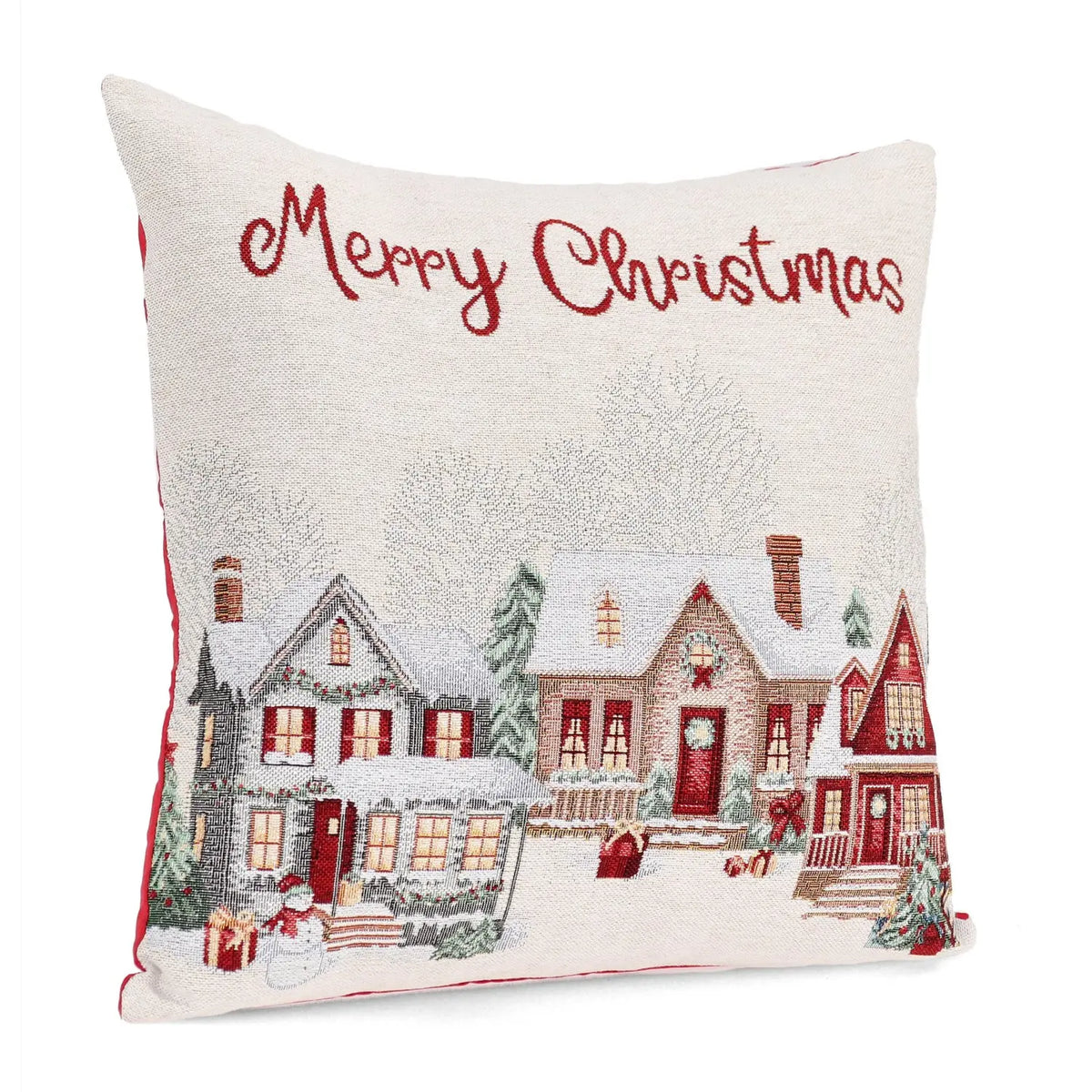 Fodera per cuscino Village bianca 45 × 45 cm