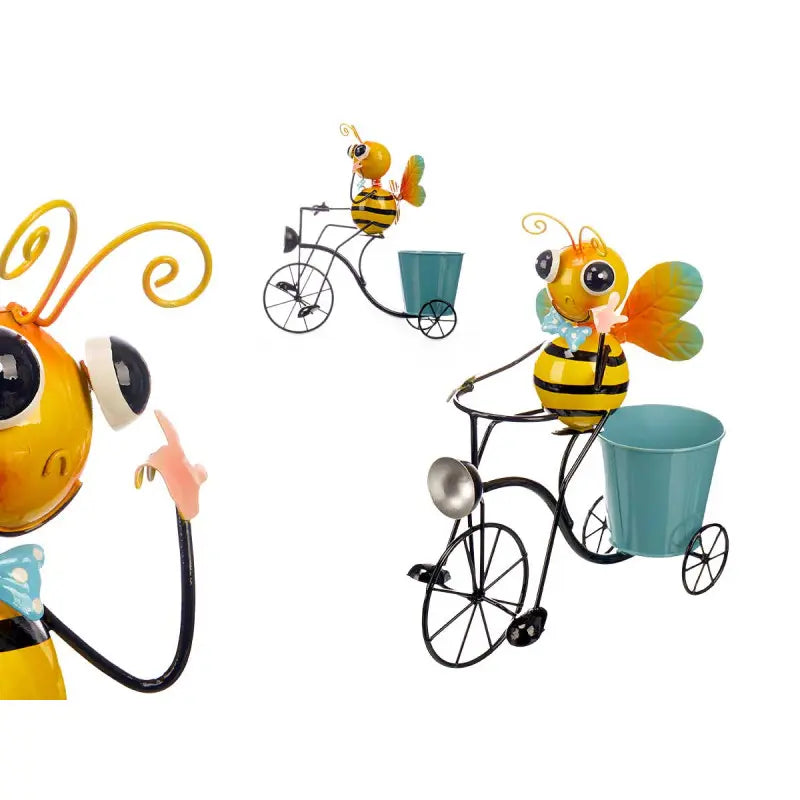 Cache pot vélo abeille 13x31,5x35h cm
