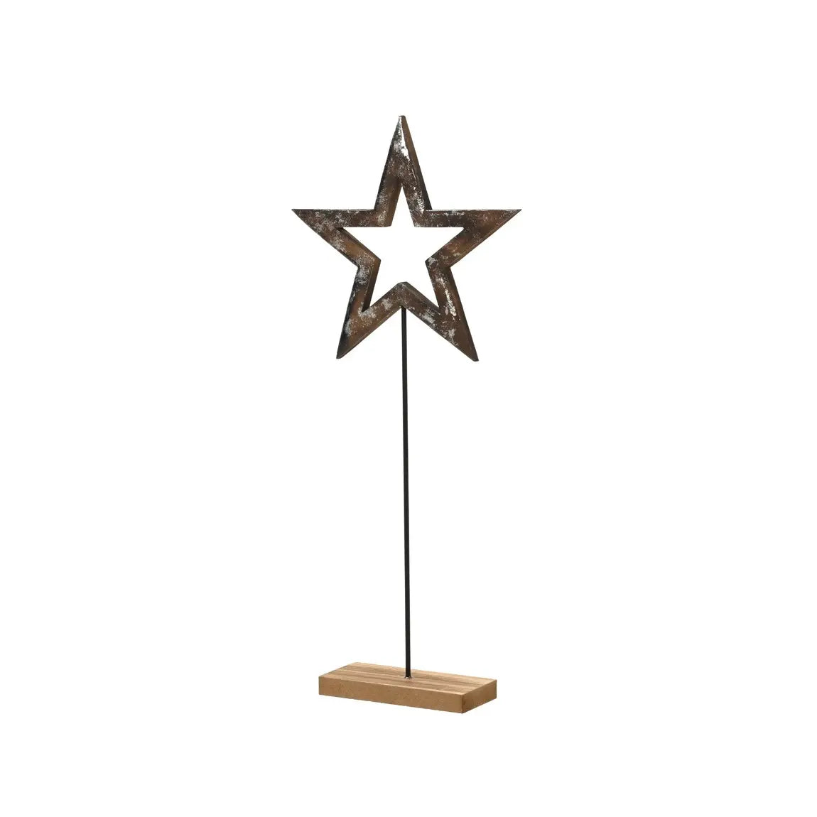 Stella decorativa in MDF su base in legno 29,5 × H65 cm