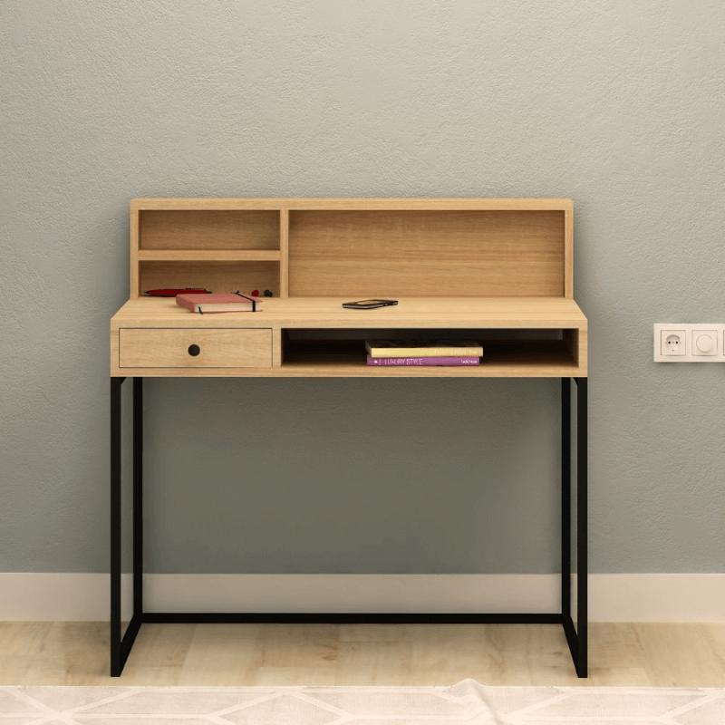 Bureau Nasus EFFEZ en chêne noir avec tiroir