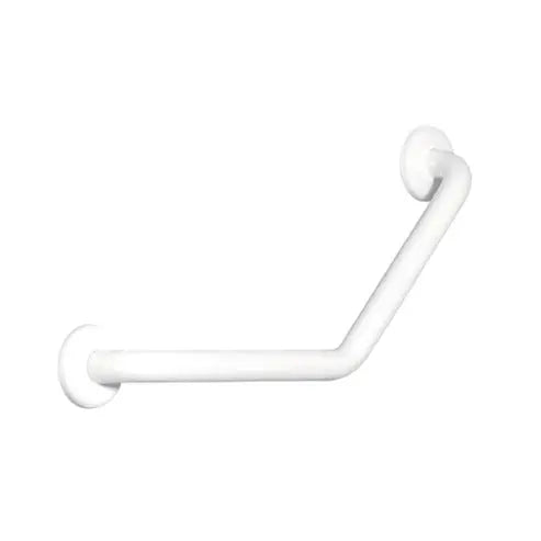 Maniglione angolare 45° Help in acciaio inox laccato bianco Ø3,2 × 30 × 30 cm