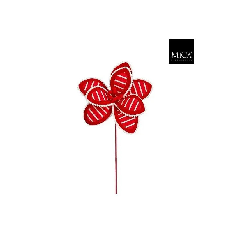 Stella di Natale decorativa rossa H50 cm