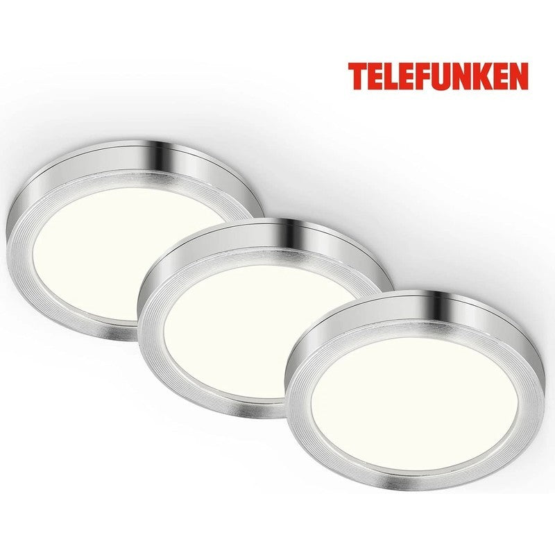 Telefunken lot de 3 spots LED encastrables 6 cm 1,8w 170lm blanc