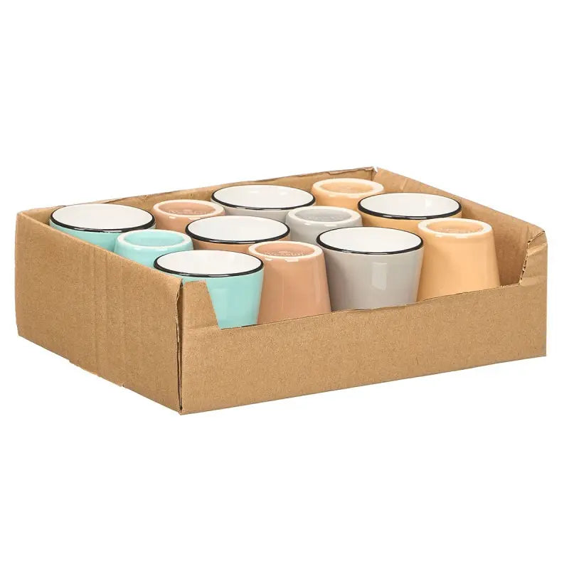 Verre en céramique 90 ml couleurs claires assorties
