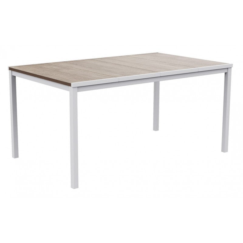 Keter Porto table effet bois blanc cm 159x95x75 h