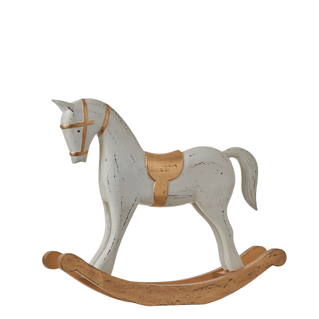 Cavallo a dondolo decorativo 40x8x30 cm