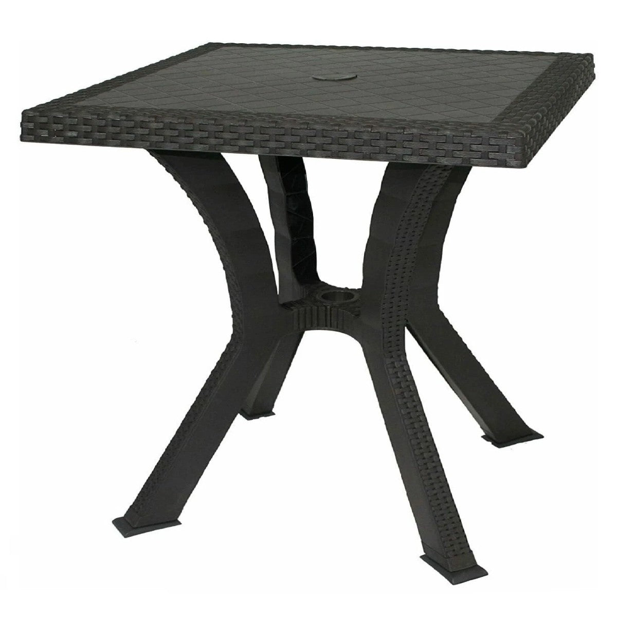 Table de jardin Figaro Elite anthracite 79x79x72h cm