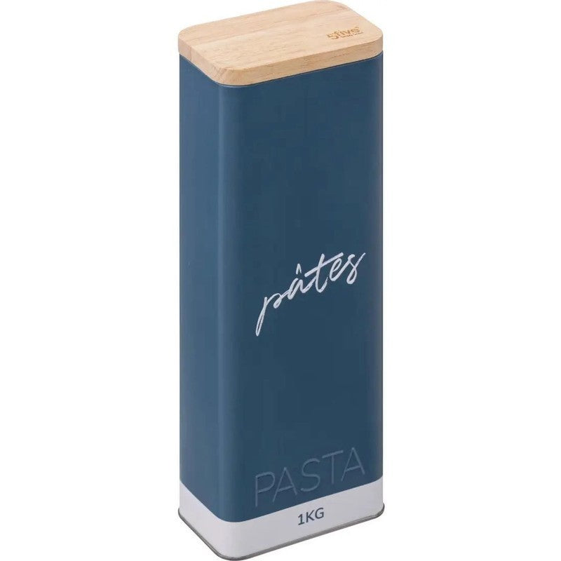 Boîte à spaghetti Color edition métal relief Bleu Gris 1 kg