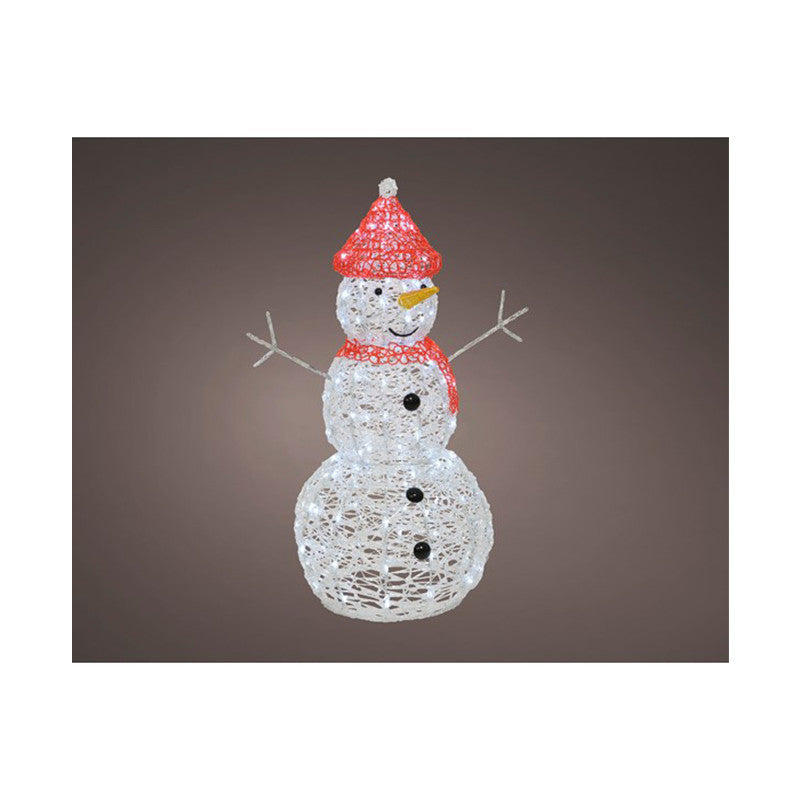 Bonhomme de neige 90 cm avec LED