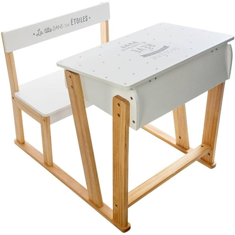 Bureau enfant avec chaise 64x79x58h cm
