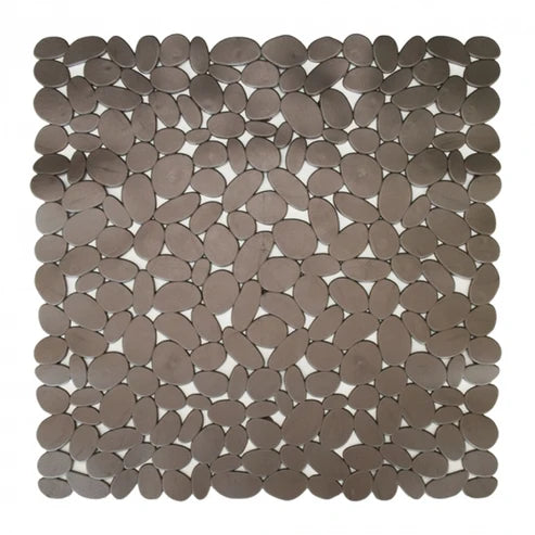 Tappeto doccia Sassolini grigio 52 × 52 cm