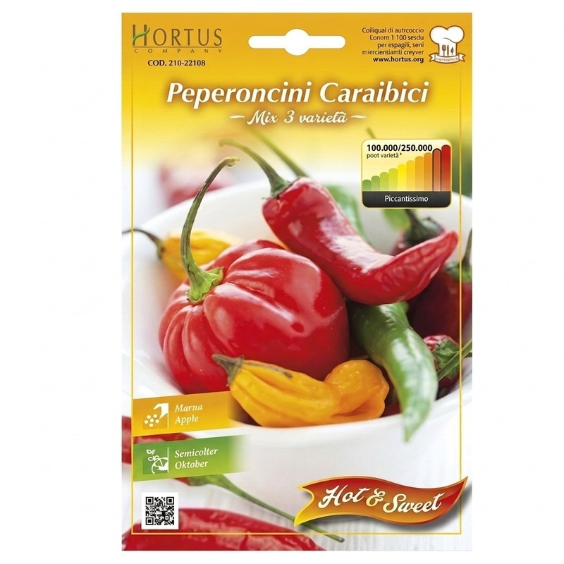 Mélange de piment des Caraïbes - 3 variétés