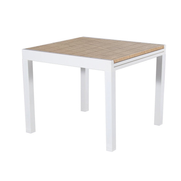 Table extensible Sicilia blanche 90-180x90x74h cm