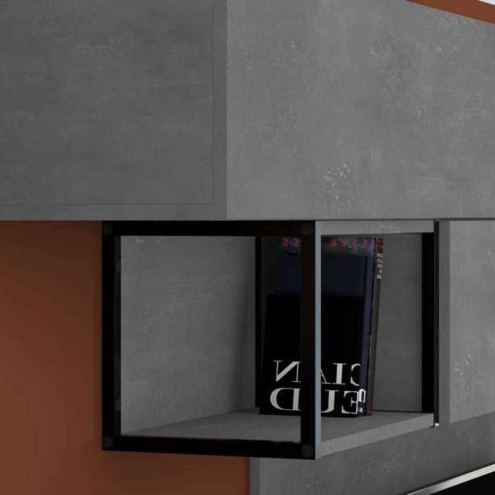 Mur équipé 260x40x33 cm