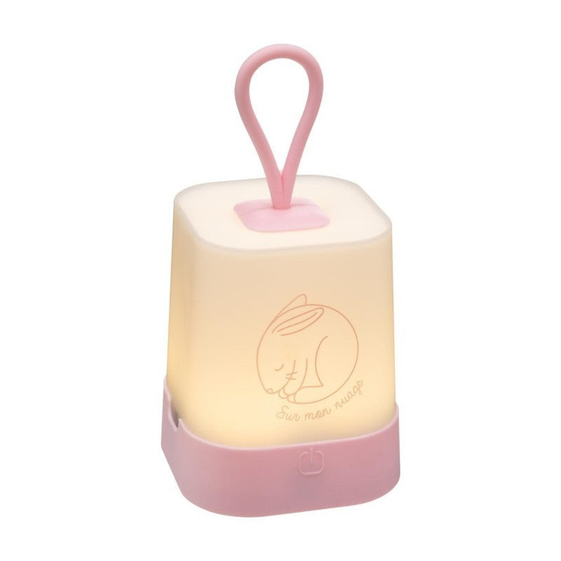 Veilleuse à piles, hauteur 16 cm, silicone avec poignée