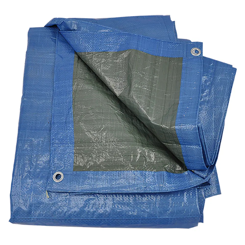 Feuille à œillets bleu/vert 2x3 m