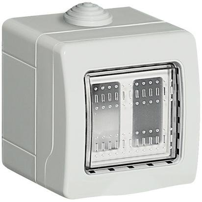 BTicino S25502E Boîtier mural IP55 2P - Gris