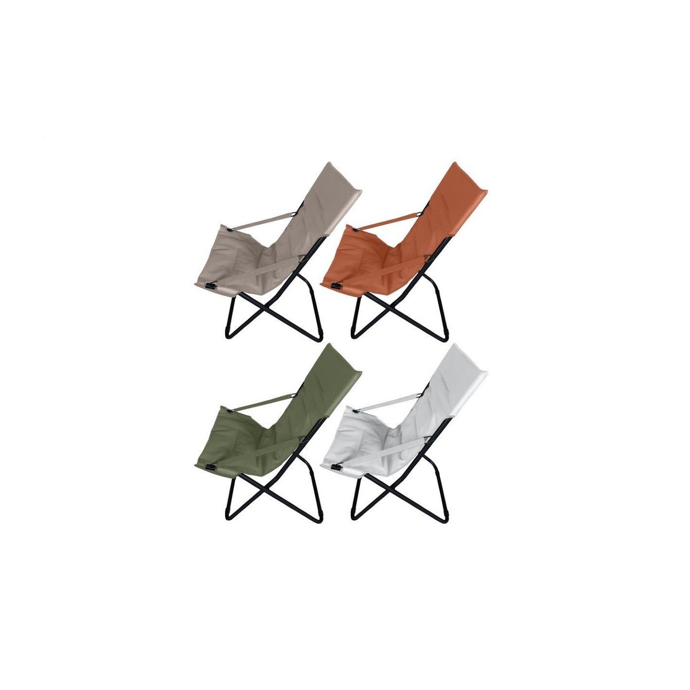 Transat rembourré Canapone 60x47x92 cm coloris assortis