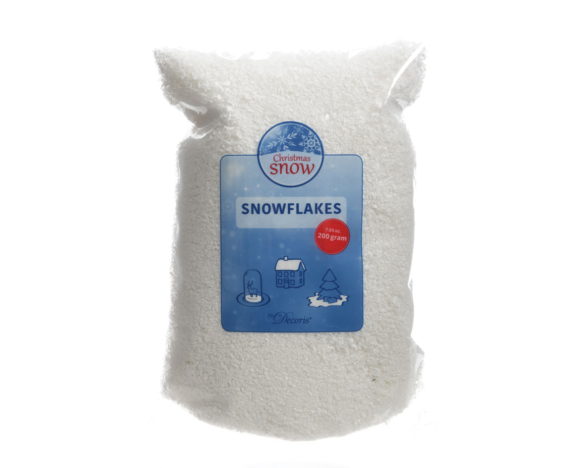 Flocon de neige blanc 24x18x3 cm
