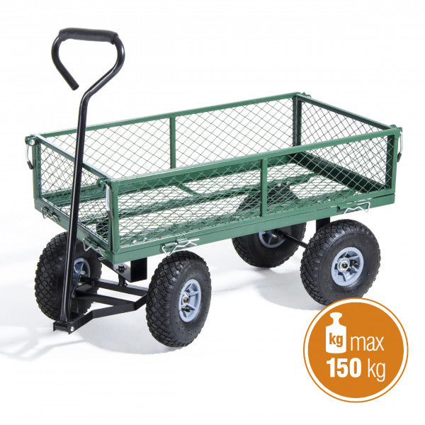Chariot polyvalent utilitaire en métal peint 90 x 50 x 52,5 cm