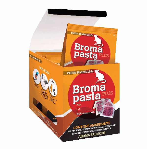 Broma Pâte d'appât Rodenticide 3 sachets de 500 gr