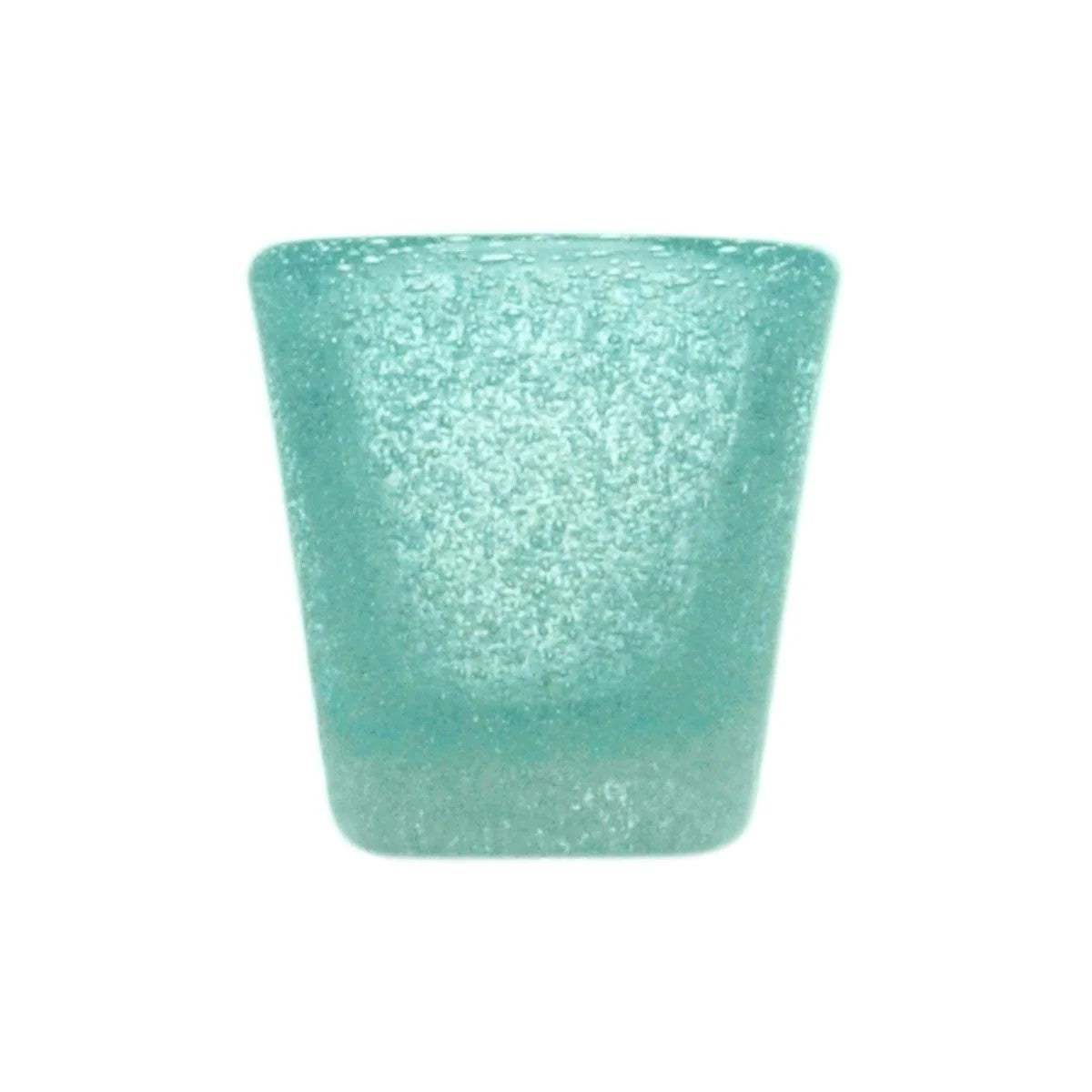 Verre à shot original souvenir turquoise en verre soufflé 0,05L
