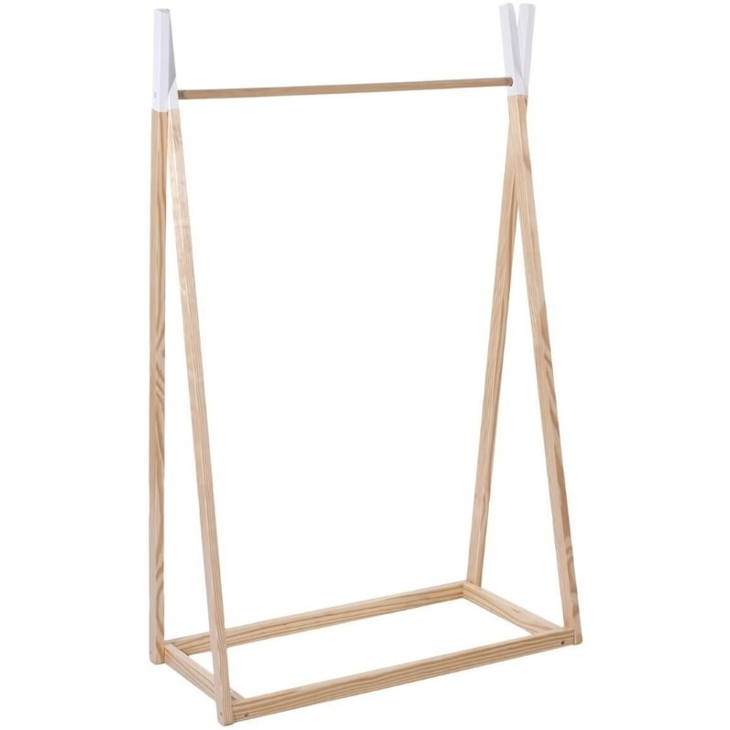Cintre en forme de tipis en bois