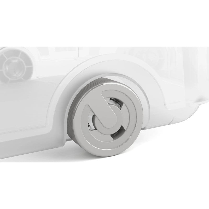 Kis W Box conteneur haut à roulettes, gris 31,5x39x56,5 cm h