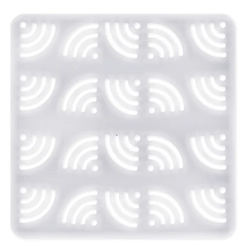 Tappetino lavello Wi-Fi trasparente in PVC 32 × 32 cm