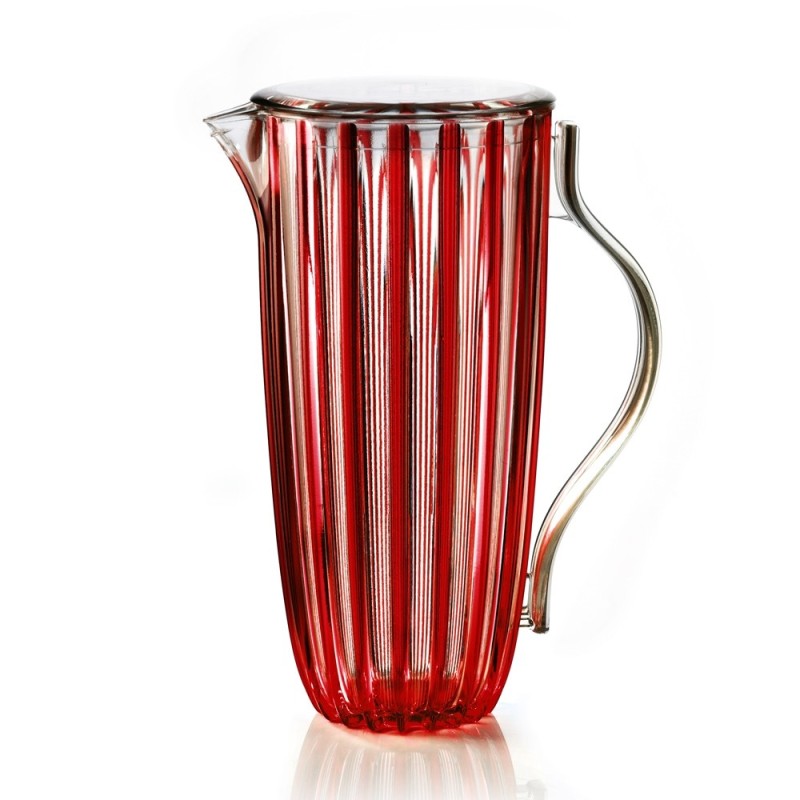 Pichet avec couvercle 1,75 L rouge