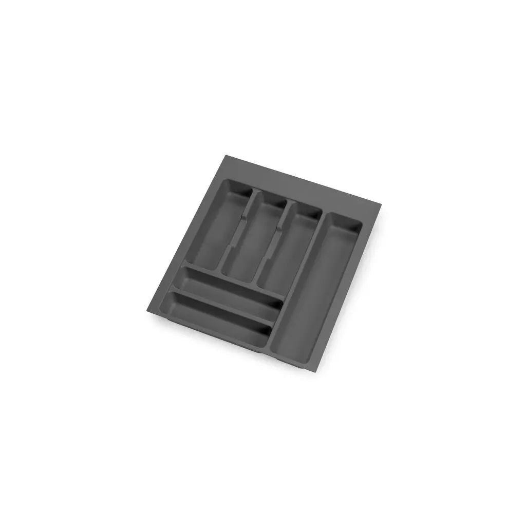 Range-couverts Optima pour module tiroir universel 450 mm, Tecnoplastica, Gris anthracite, 20 pièces