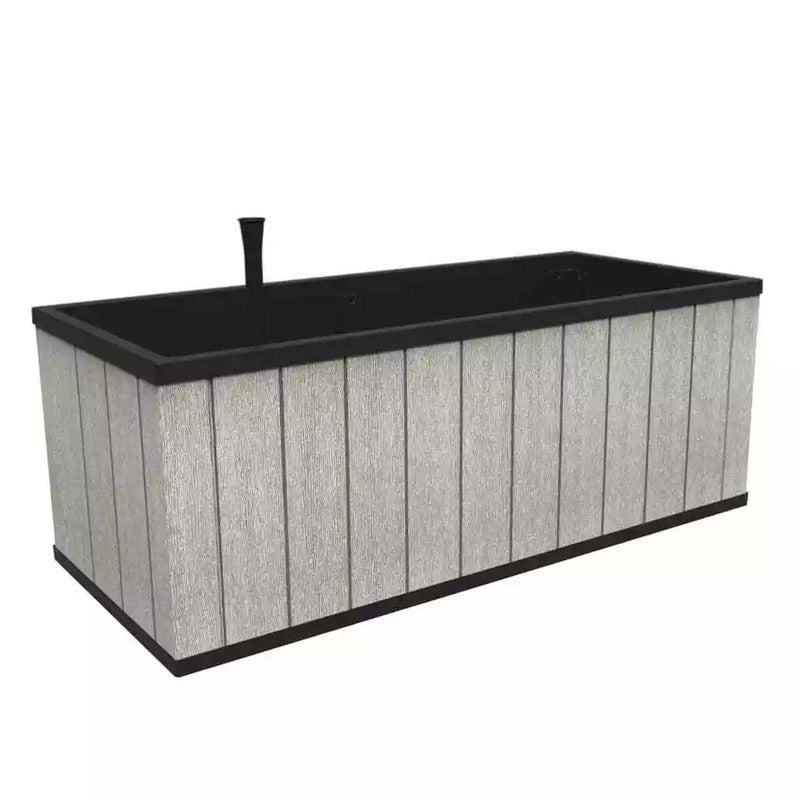 Jardinière Sequoia gris Keter 131,4x58x50 cm h