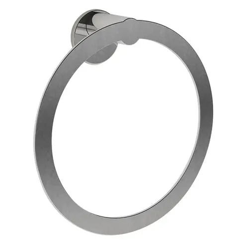 Portasalviette ad anello Round in metallo cromato 18 × 18,5 × 5,5 cm