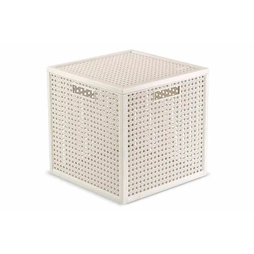 Curver Kaya panier cube blanc 19l cm 28x28x28 h