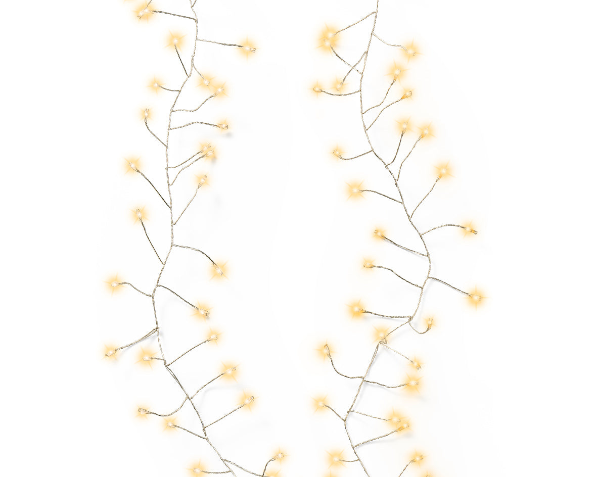 Guirlande lumineuse LED 100 pcs 120cm argent chaud