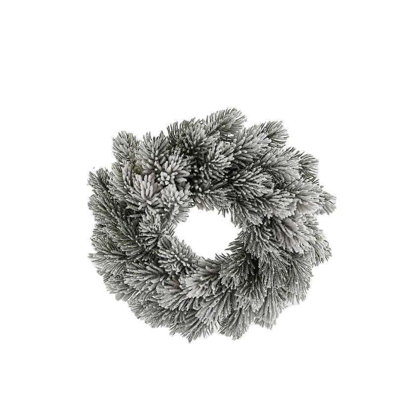 Guirlande de pins enneigés Ø60 cm x 135 branches
