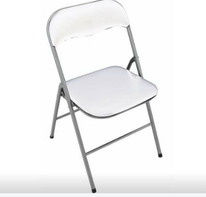 Chaise pliante blanche 44x45x79h cm