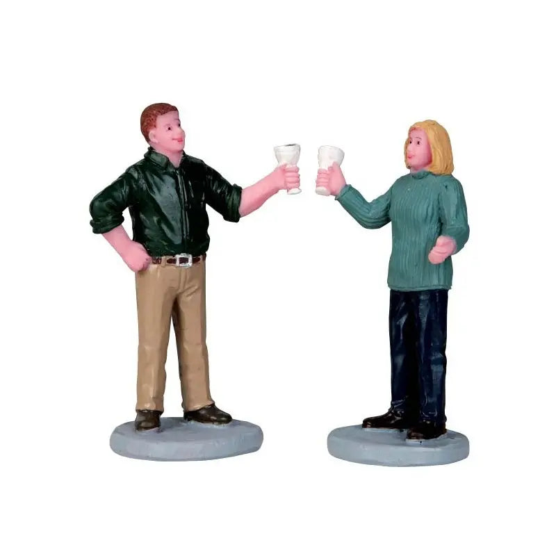 Lemax “A Fine Vintage” set 2 personaggi - H7,3 cm