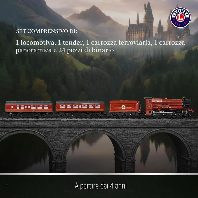 Set treno Hogwarts Express con luci e suoni – 165x104 cm